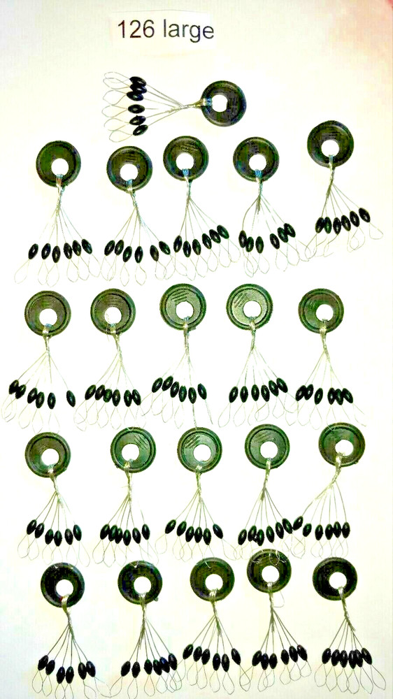 126 LARGE RUBBER BOBBER STOPS FLOAT FISH TEXAS RIG PEG SINKER STOP BOBBERSTOPS