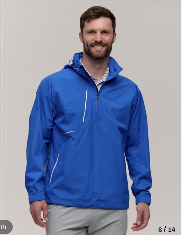 NEW Zero Restriction Men’s Large Covert 1/4 Zip Waterproof Jacket