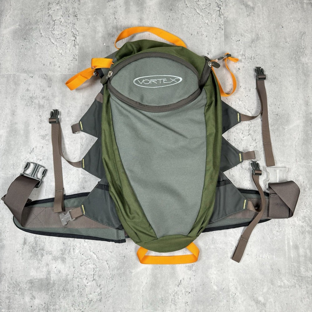 VORTEX Hiking Backpack - Green/Gray - Read