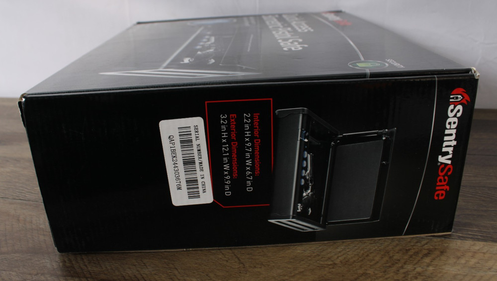 SentrySafe QAP1BE Quick Access Biometric Safe Fingerprint Lock Open Box