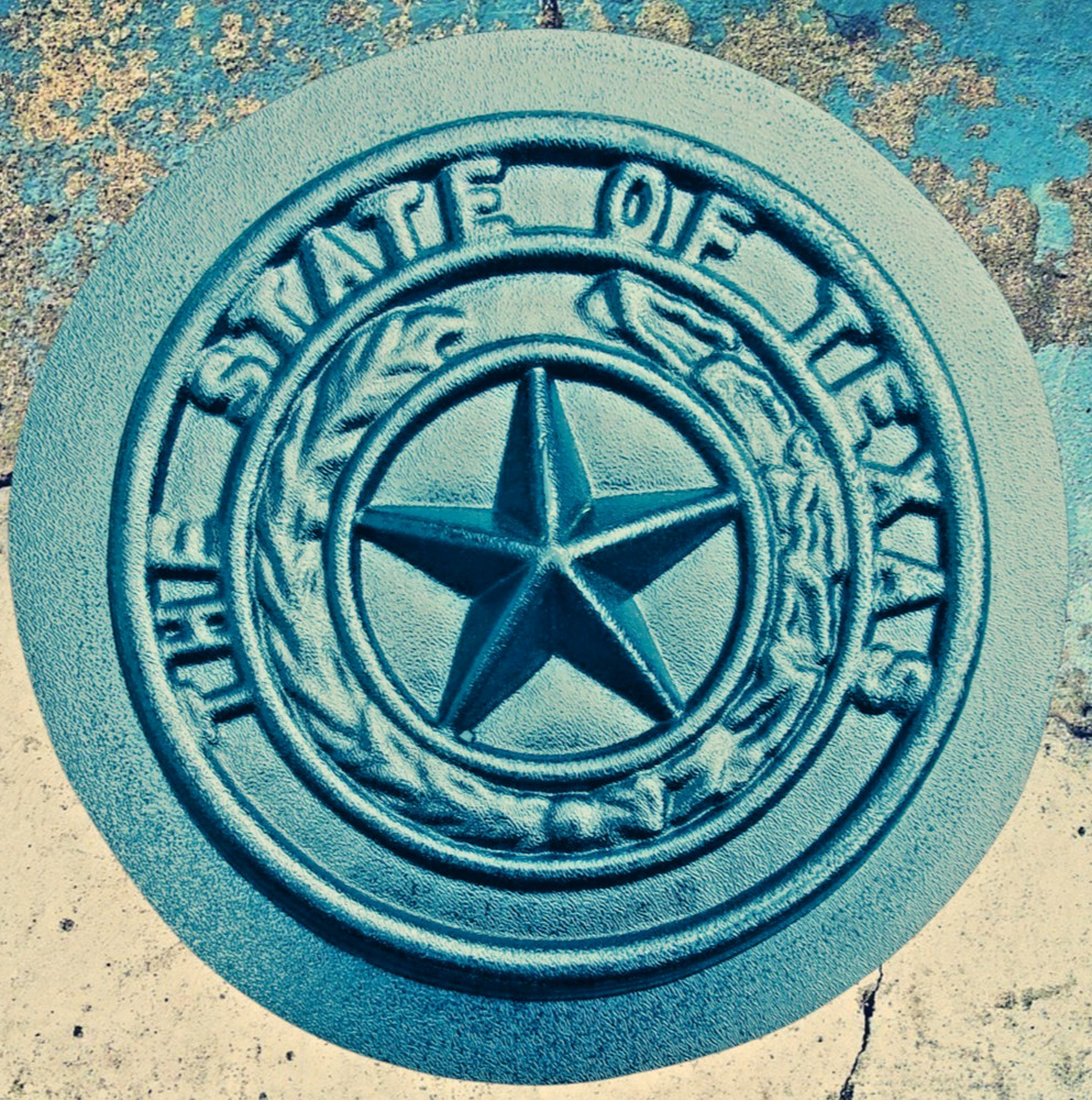 Small stepping stone Texas star plastic mold 9" x 1" thick