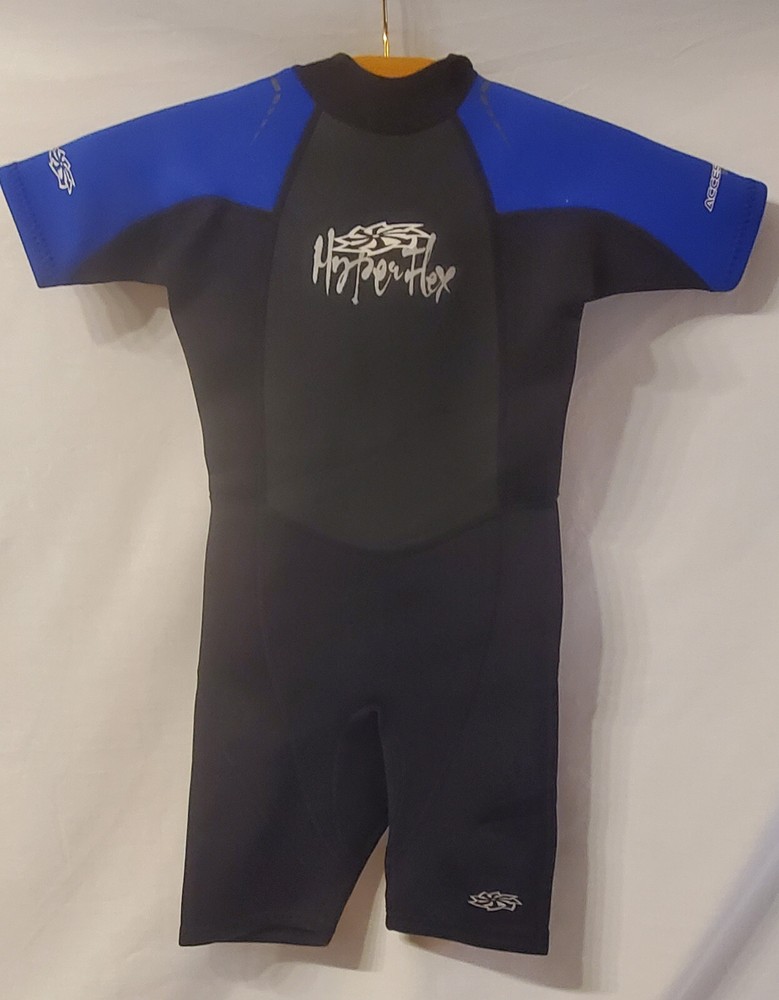 Kids Hyperflex Wetsuit Blue & Black - Size 6