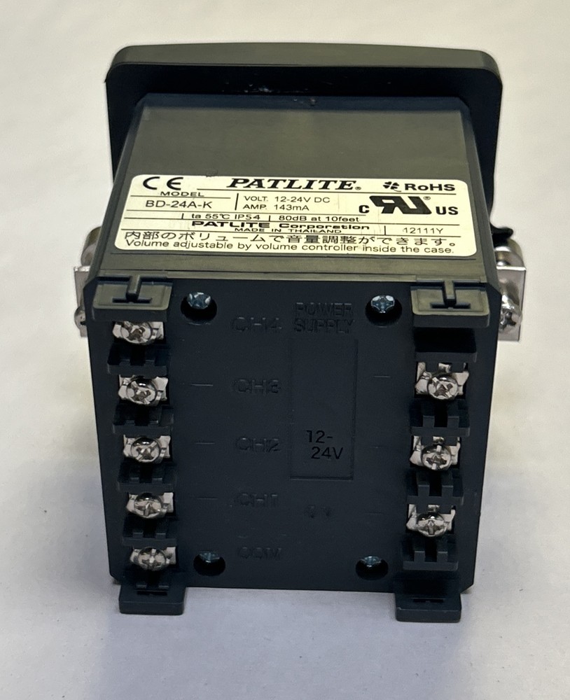 PATLITE,BD-24A-K,ALARM 12-24VDC