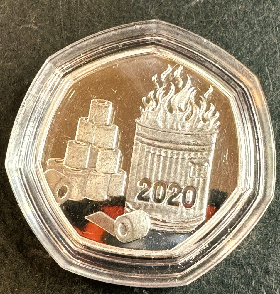 2020  "I  SURVIVED" Silver Plated Coin in Capsule