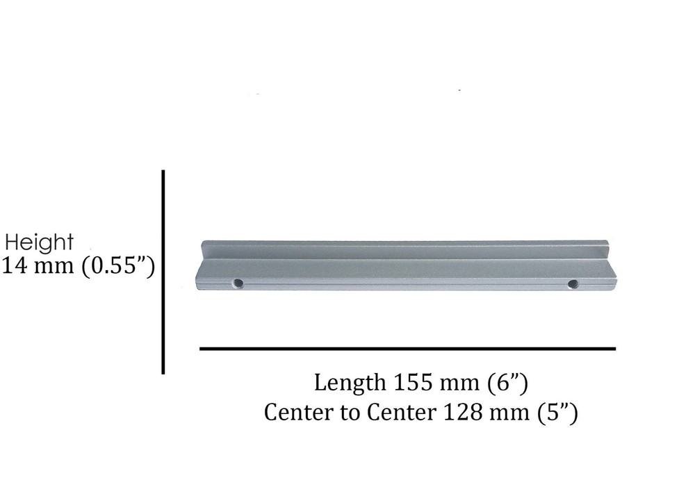 Matte Aluminum Silver Handles Pulls Kitchen/Bathroom Cabinet Hardware