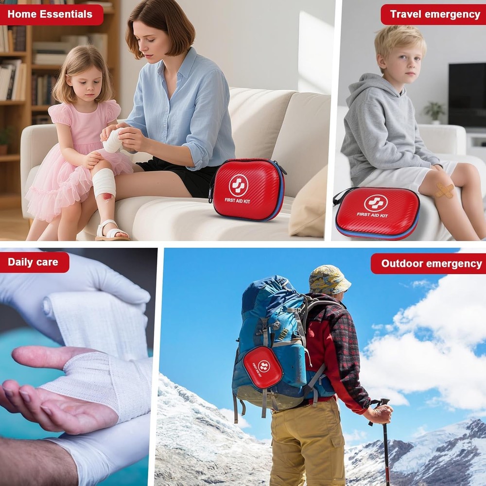 Small First Aid Kit Emergency Kit Waterproof & Portable