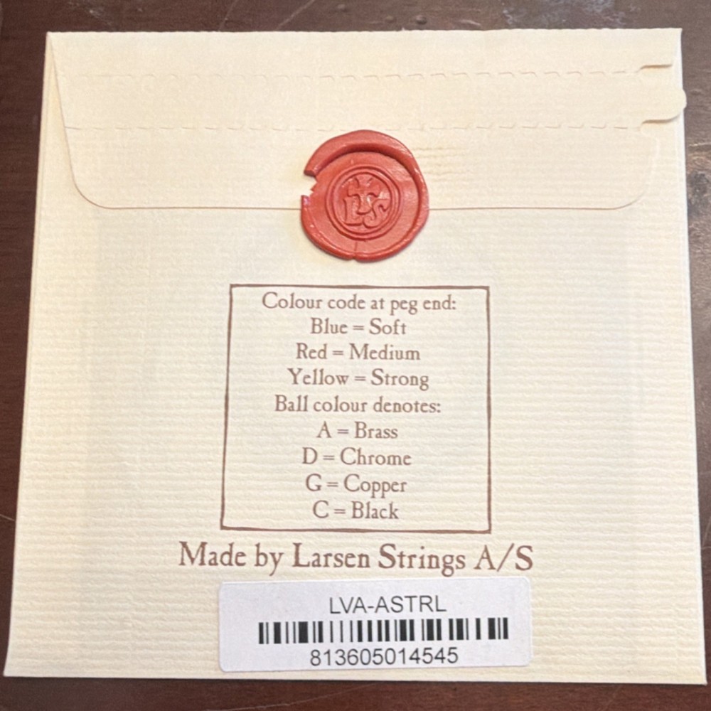 Larsen Strings Loop End Viola I String Single, LVA-ASTRL