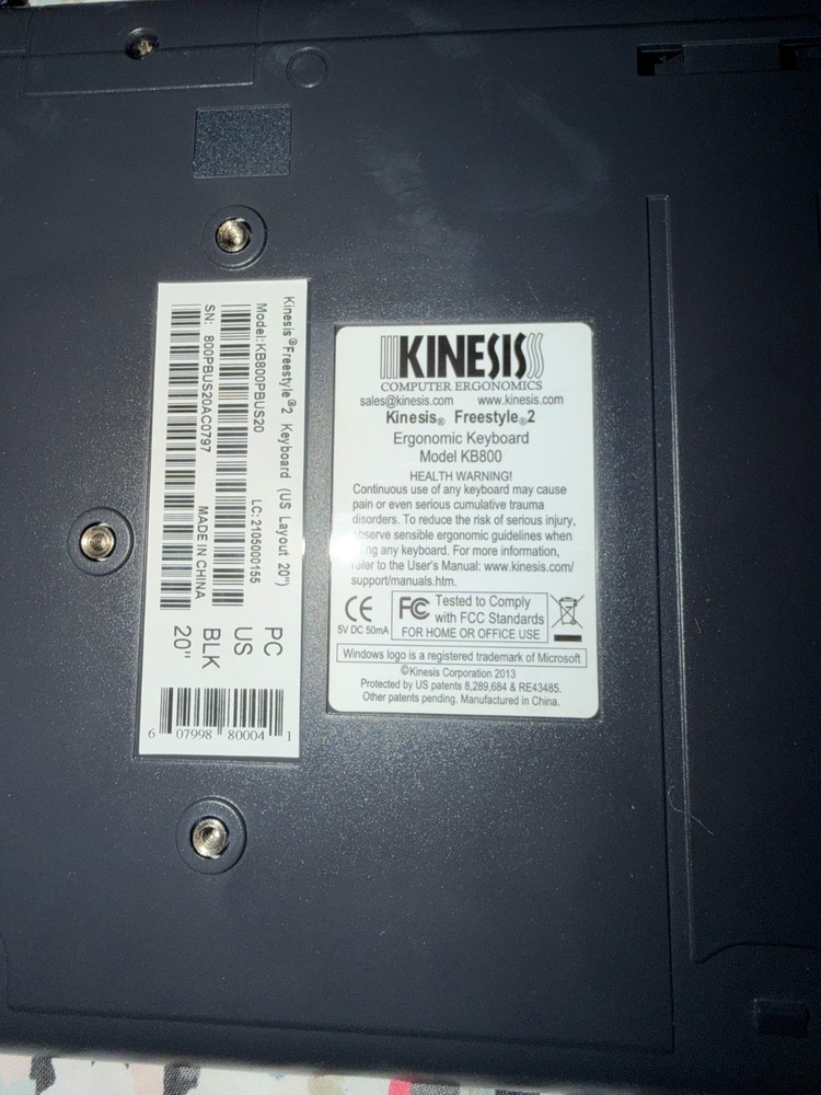Kinesis Freestyle KB800PB-US Keypad