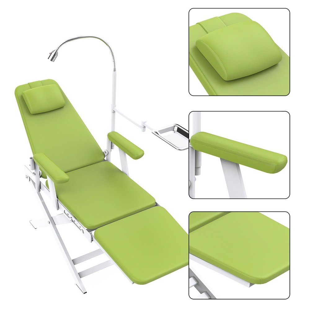 Portable Dental Delivery Unit Suction Rolling Case with Air Compressor / Chair