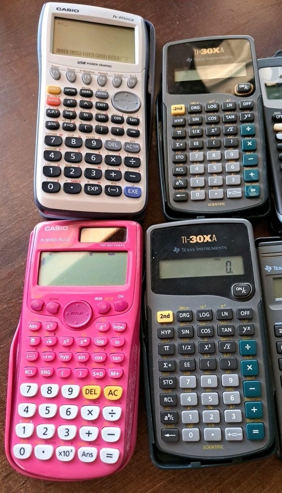 16 Calculators TI/Casio/BA Various Types Tested/Working!!
