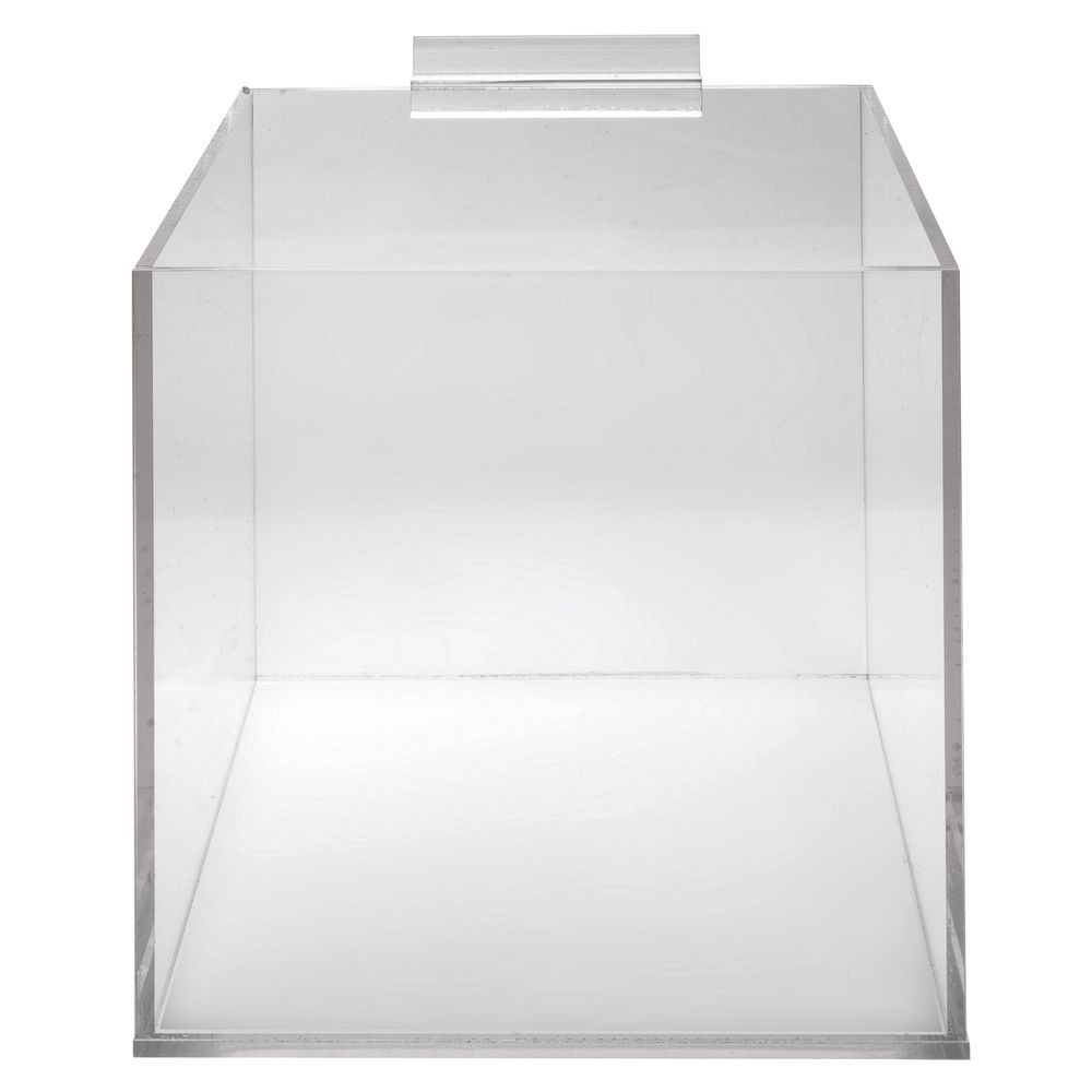 Slatwall Bin, Clear Acrylic 8" Square
