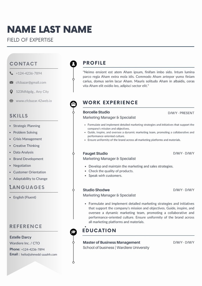 Modern Resume Template Bundle | 11 Editable Canva/PDF/PPTX Templates | CV
