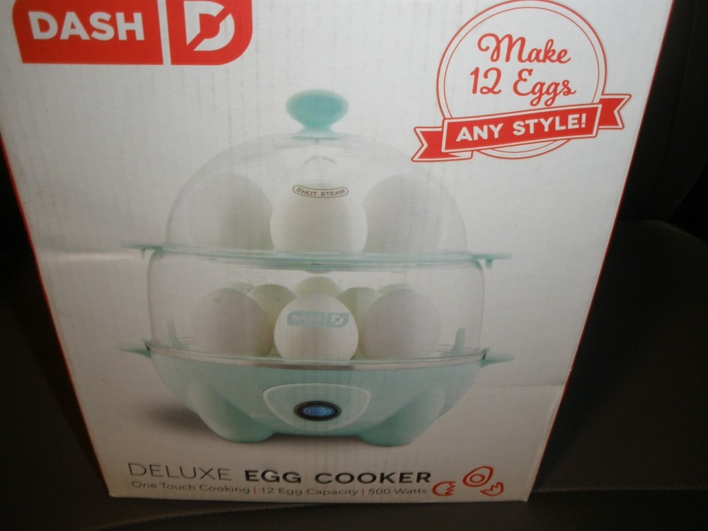 DASH Deluxe Rapid Electric 12 Egg Cooker - Aqua