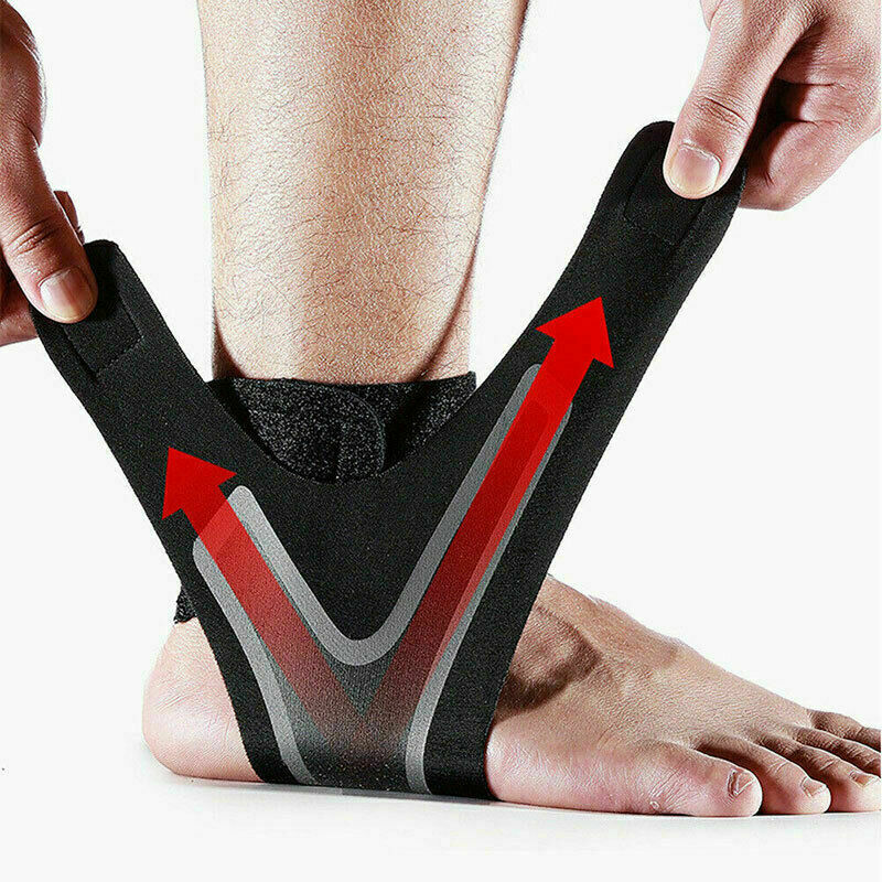 Ankle Support Brace Compression Adjustable Heel Stabilizer Foot Protector Strap