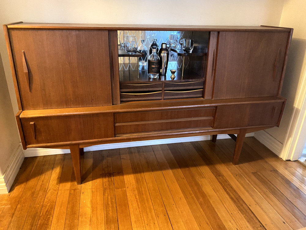 Mid Century Danish Teak Sideboard vintage