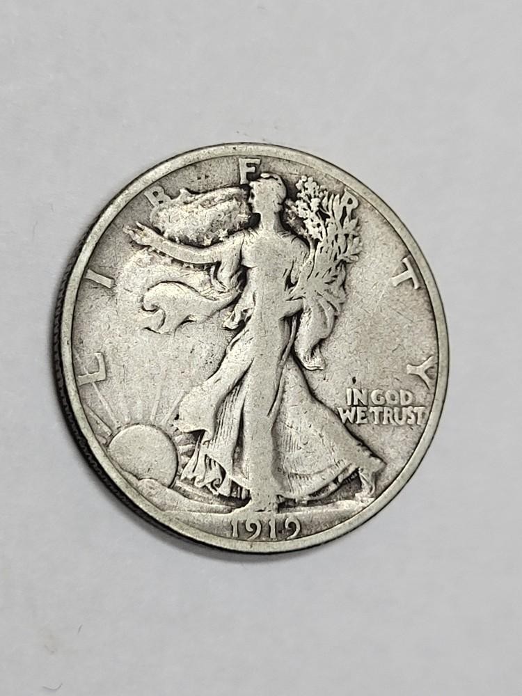1919 Walking Liberty Half Dollar
