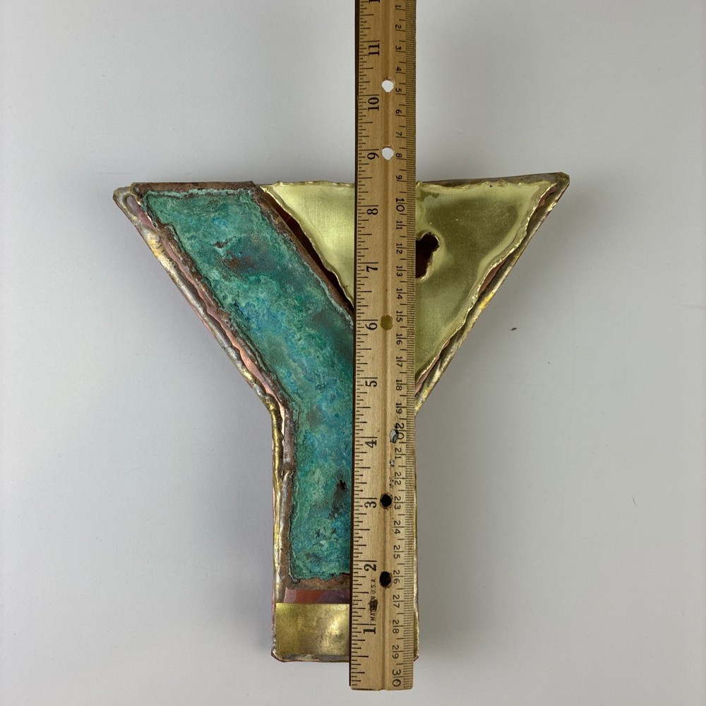 YMCA Copper Wall Hanging 9” Art Hand Made