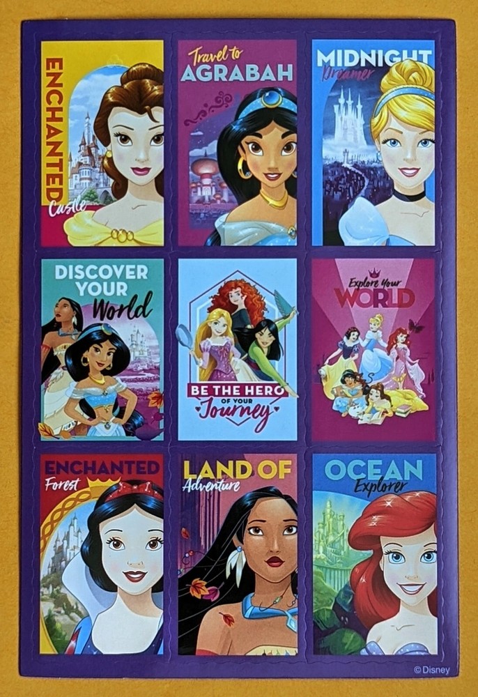 Disney Princess Sticker Single Sheet