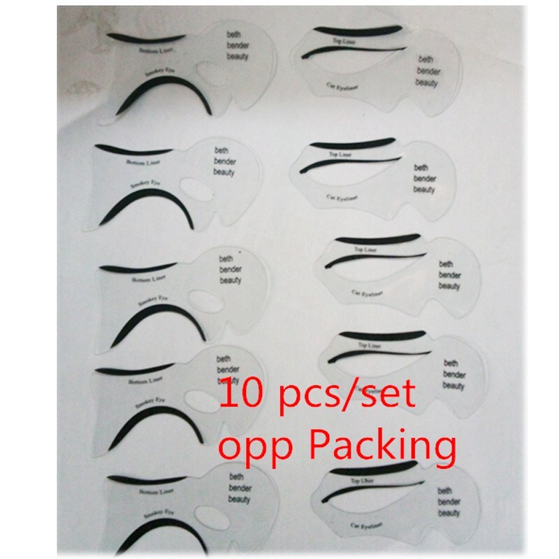 Shaping Eyeliner Eyeliner Tool 10pcs Models Stencil Template Stencils Winged