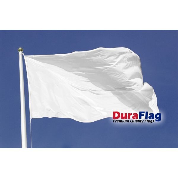 Plain White Unprinted Flag Table Hand Waving Flags Bunting Scrunchie Displays