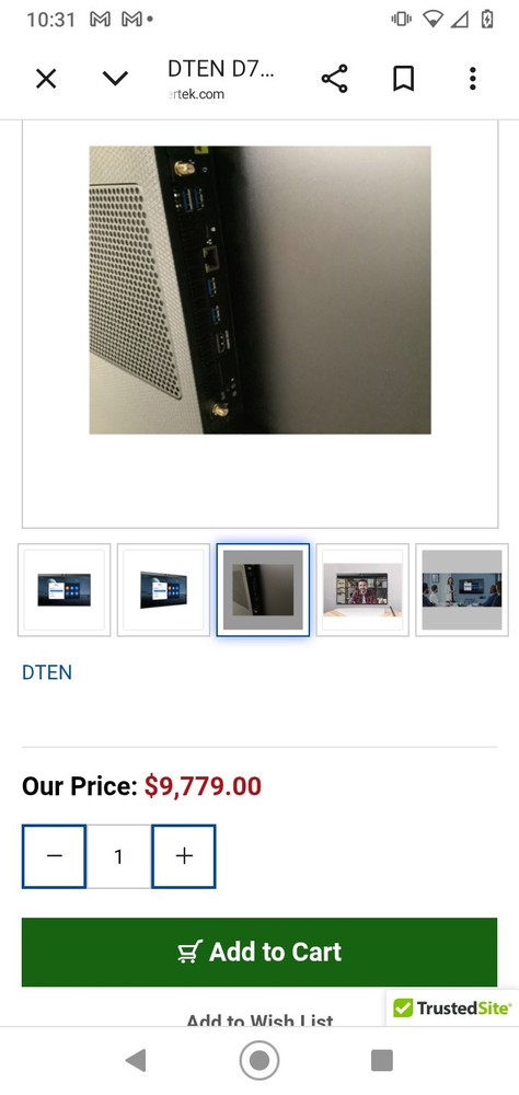 DTEN D7X 75" Windows  new( needs module )