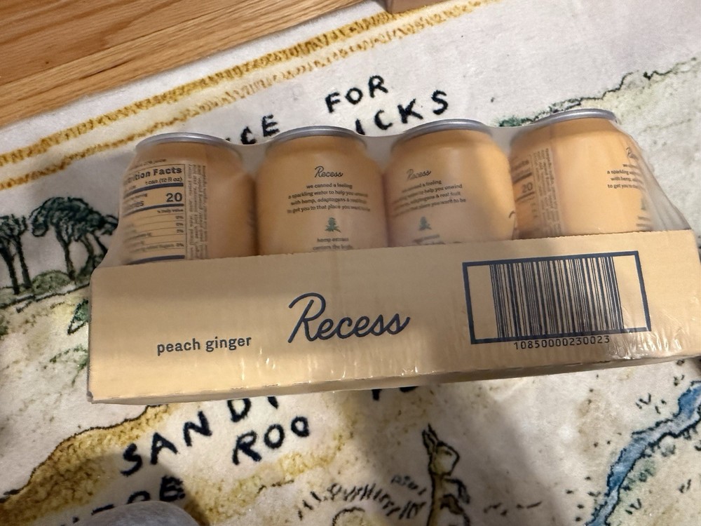 Recess Peach Ginger 12 Pk 12 Oz