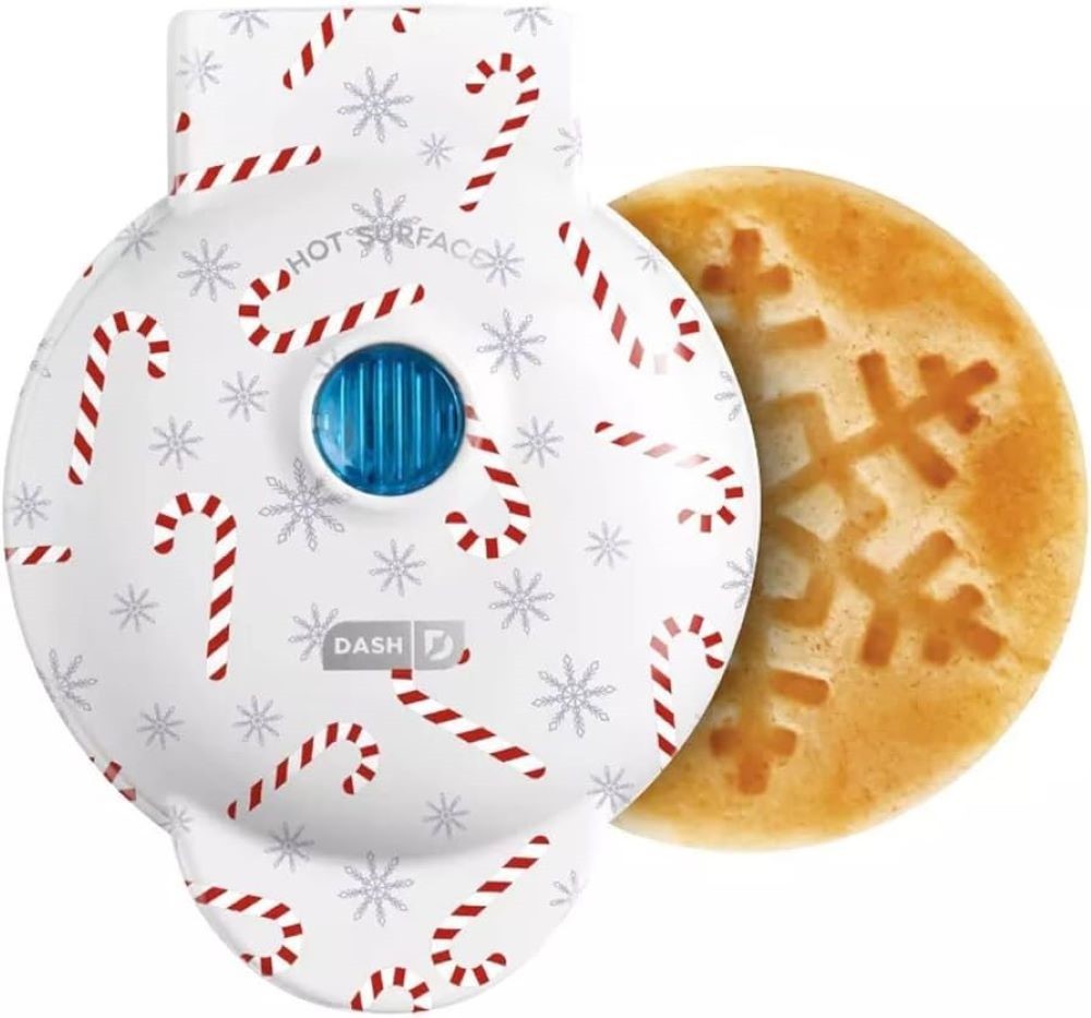 Dash Snowflake Mini Waffle Maker Xmas Holiday