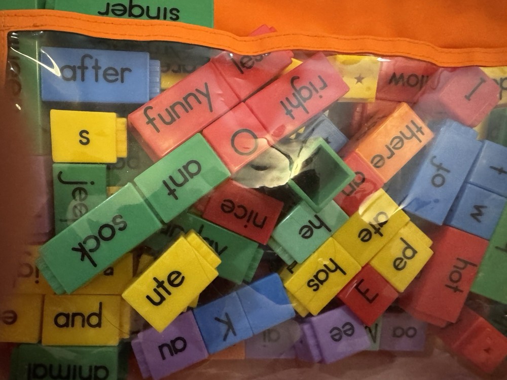 Used Phonics Activity Set sentence building. It Has A Few Marker Marks