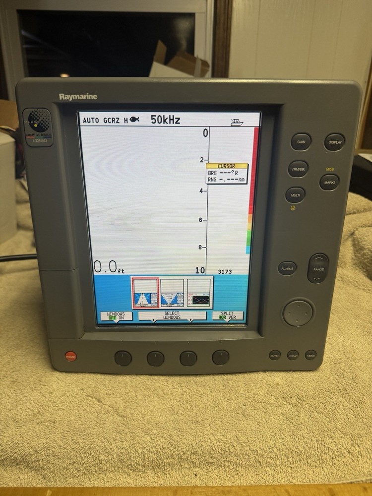 Raymarine L1260 Adaptive Digital Sonar Pathfinder Raychart Display E63040