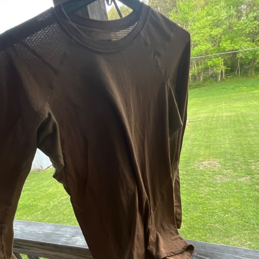 Beyond Clothing A1 Aether Long Sleeve Crew Pullover Base Layer Coyote 2XL