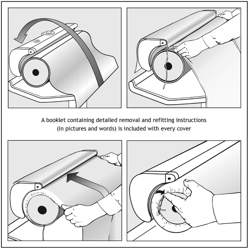 ROTARY IRON ROLLER PRESS COVER FOR MIELE