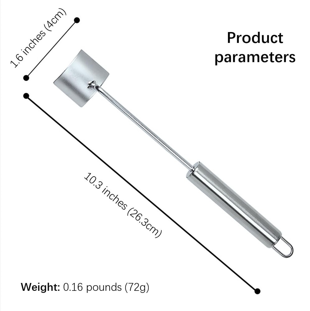 NEW Long Handle Stainless Steel Corn Stripping Tool StripChef Silver