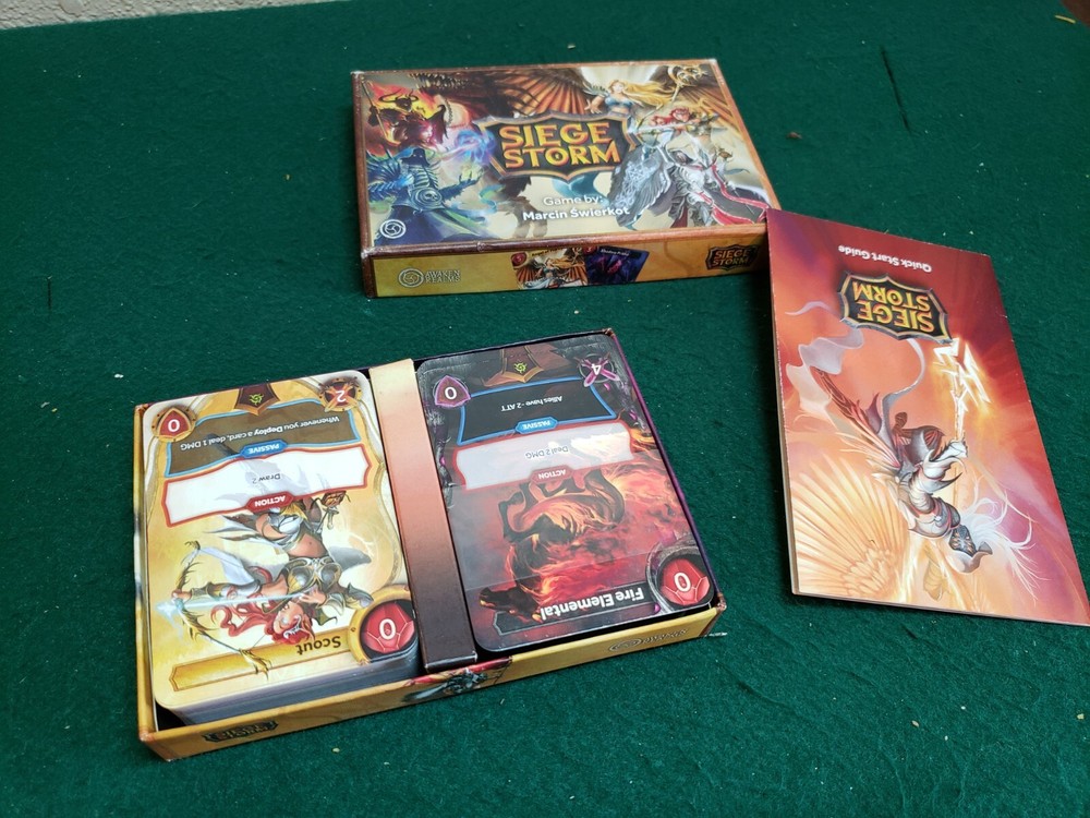 Siege Storm Card Game, Pre-owned, Complete