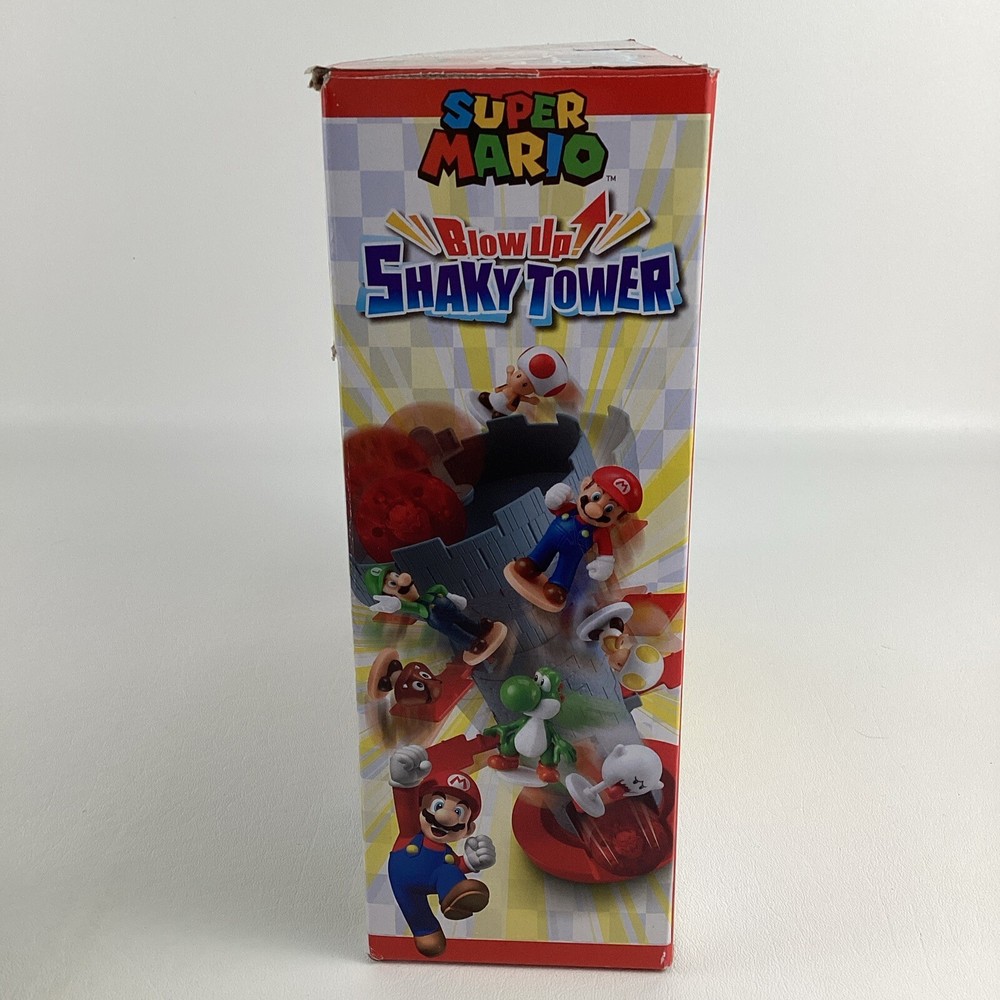 Super Mario Blow Up Shaky Tower Balancing Game Tabletop Skill Action Epoch