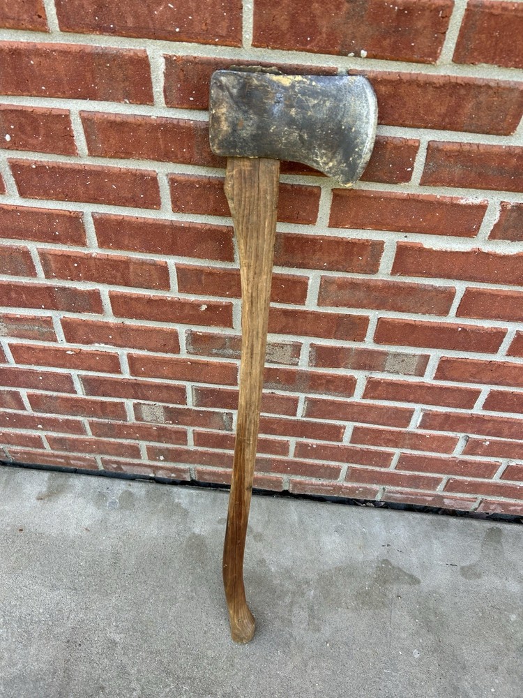 Vintage Dunlap Axe Long Handle 36”