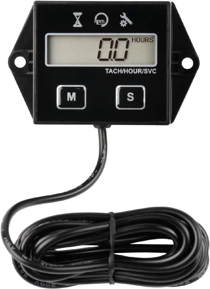 Multifunctional Hour Meter & Tachometer - Engine RPM and Maintenance Tracker