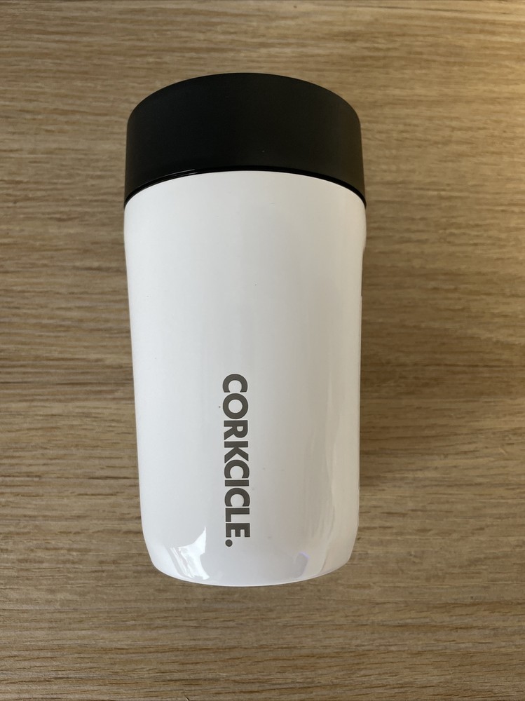(2 Pack) Corkcicle Commuter Cup, 9 oz, Gloss White