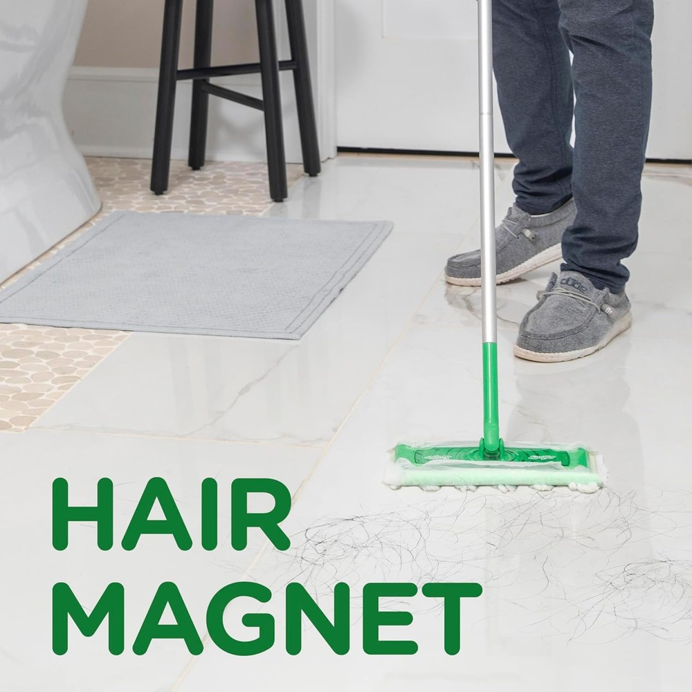 Swiffer Sweeper Heavy Duty Dry Multi-Surface Cloth Refills for Floor Sweeping an