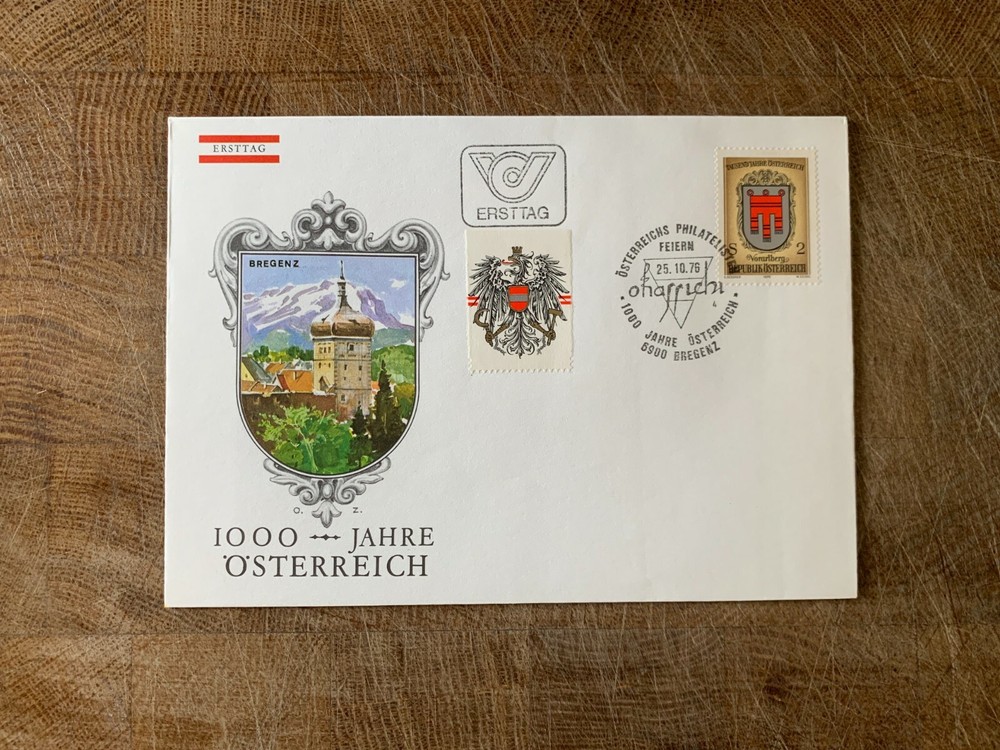 AUSTRIA 1976 FDC BREGENZ