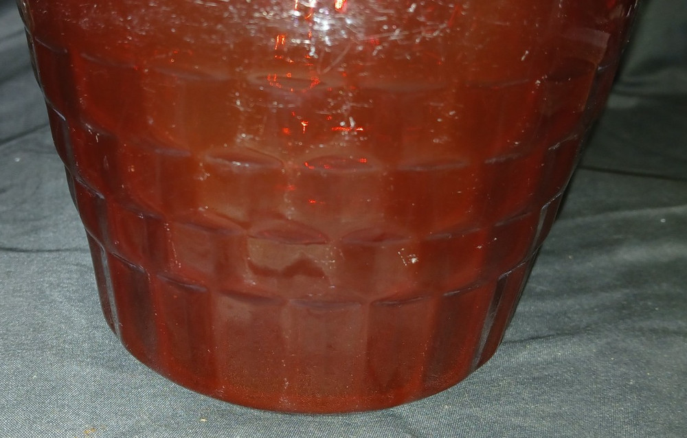 Anchor Hocking ROYAL RUBY WINDSOR PATTERN Pitcher