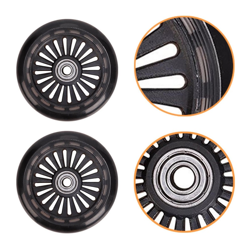 2x Baby Stroller Front Wheels Enhancing Stability Professional Replacement