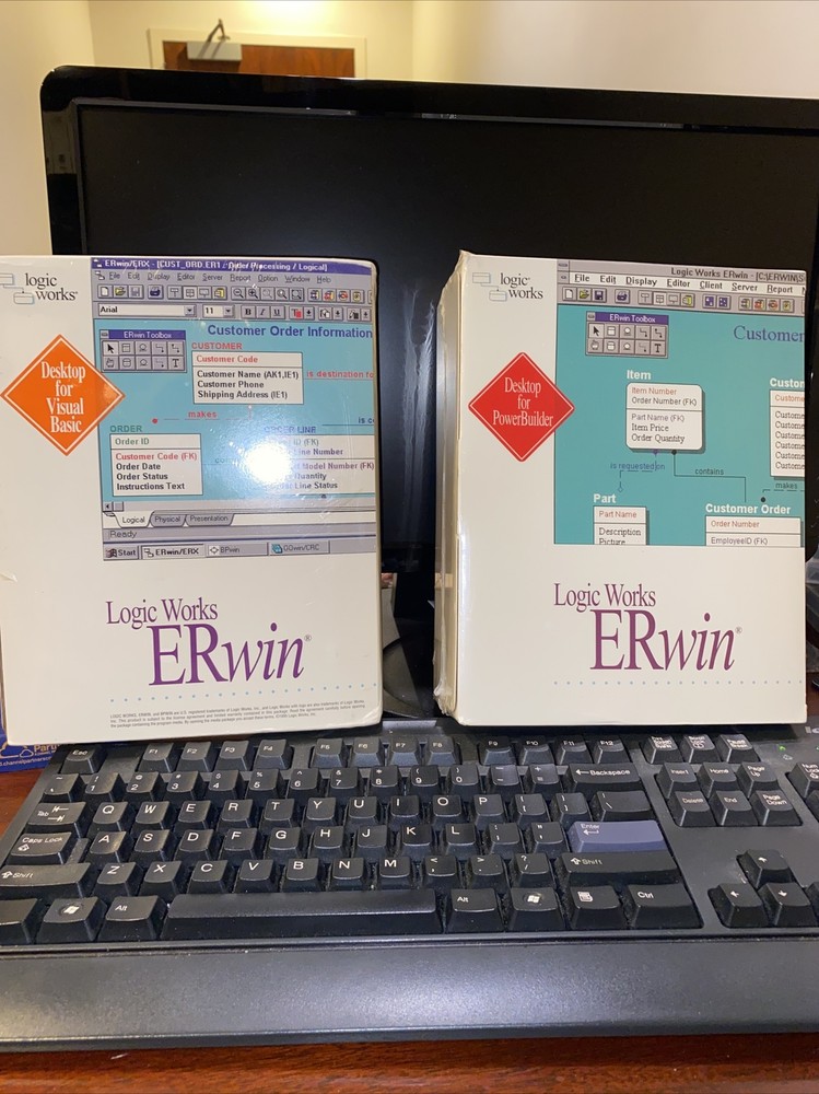 $10,000 ERwin/Desktop For Visual Basic And ER/Desktop For PowerBuilder.Brand New