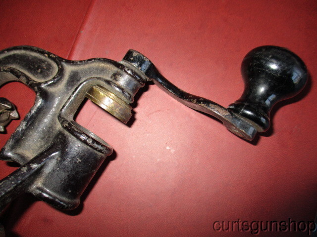 ANTIQUE 12-GAUGE SHOTSHELL RELOADING ROLL CRIMP TOOL
