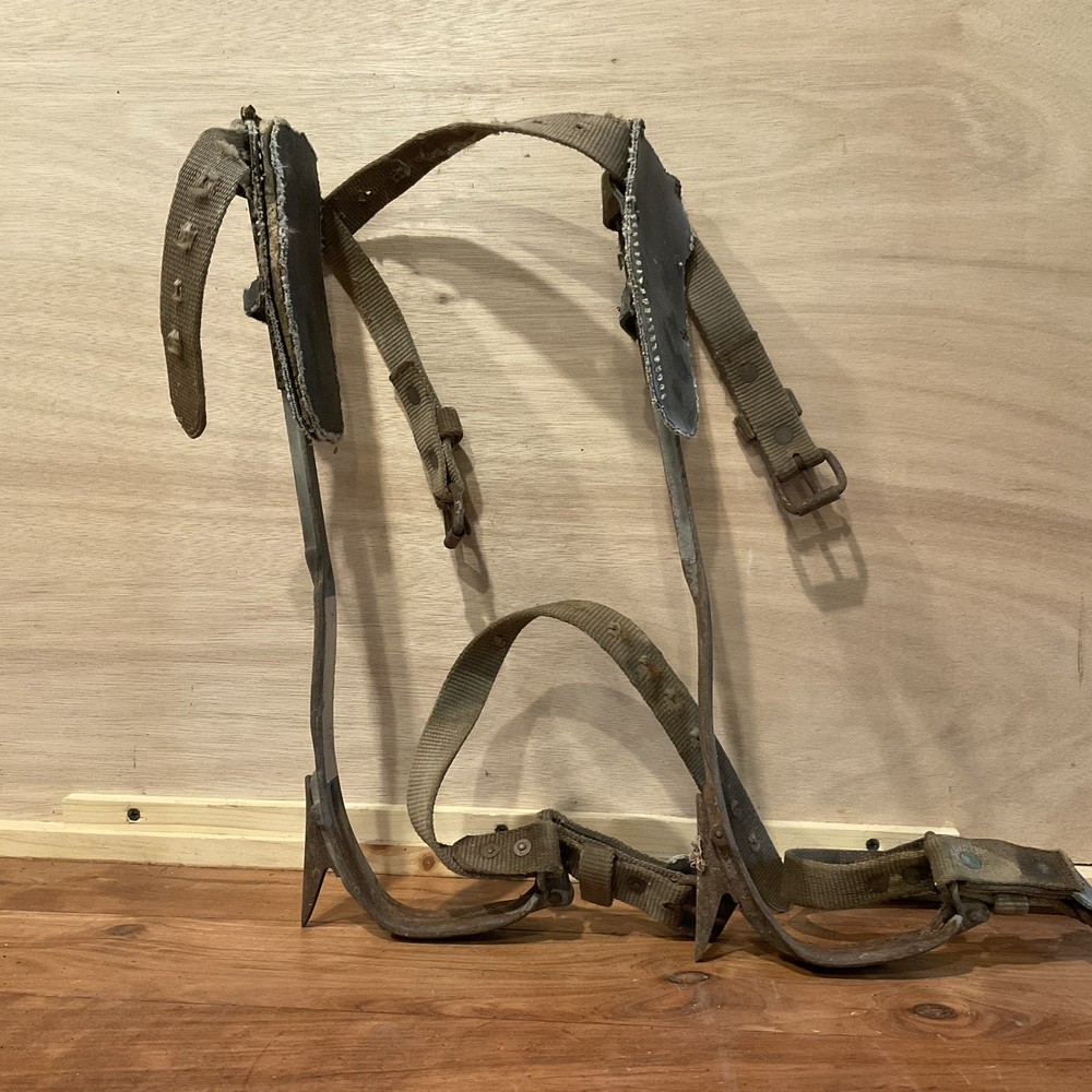 Vintage Lineman Tree Pole Climbing Spurs