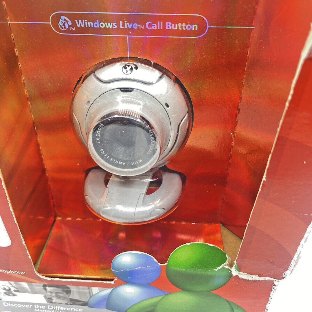 Microsoft LifeCam VX 6000 High Definition Digital Computer Camera Webcam - NEW