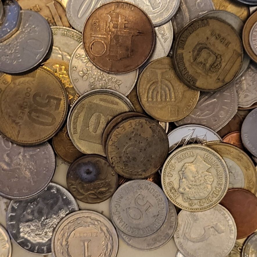 150 World Coins Nice Mix From Large Hoard