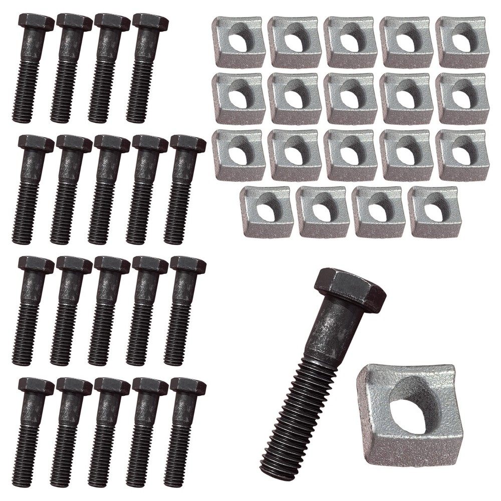 20 Pack - Axle Wheel Rim Clamps & Bolts for Mobile Home