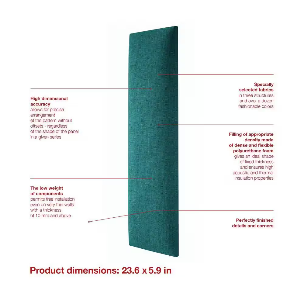 Rectangle 15-Milton M12 Mollis Decorative Upholstered Panel/Accent Wall Panels