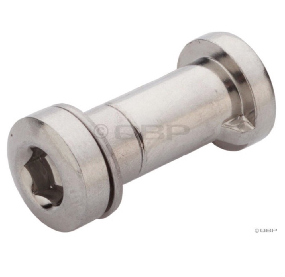 Problem Solvers Seat Binder Bolt 19mm Cromoly Silver
