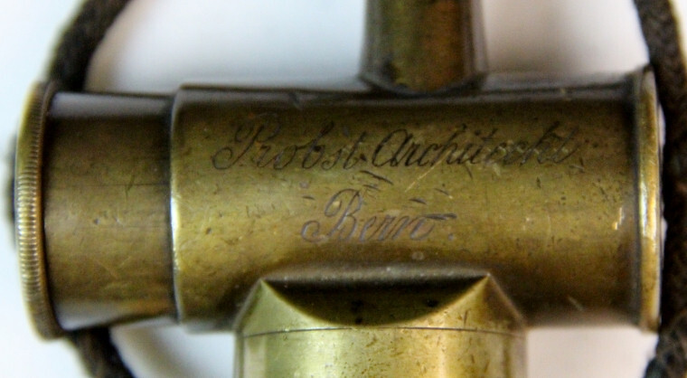 Swiss Leather Covered Powder Flask